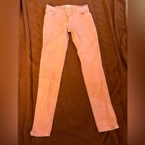 Fossil brand coral skinny jeans